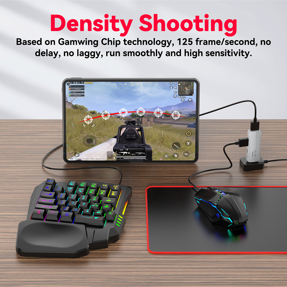 Gaming Keyboard And Mouse Converter For Mobile - 5 in 1 Mobile Game Converter