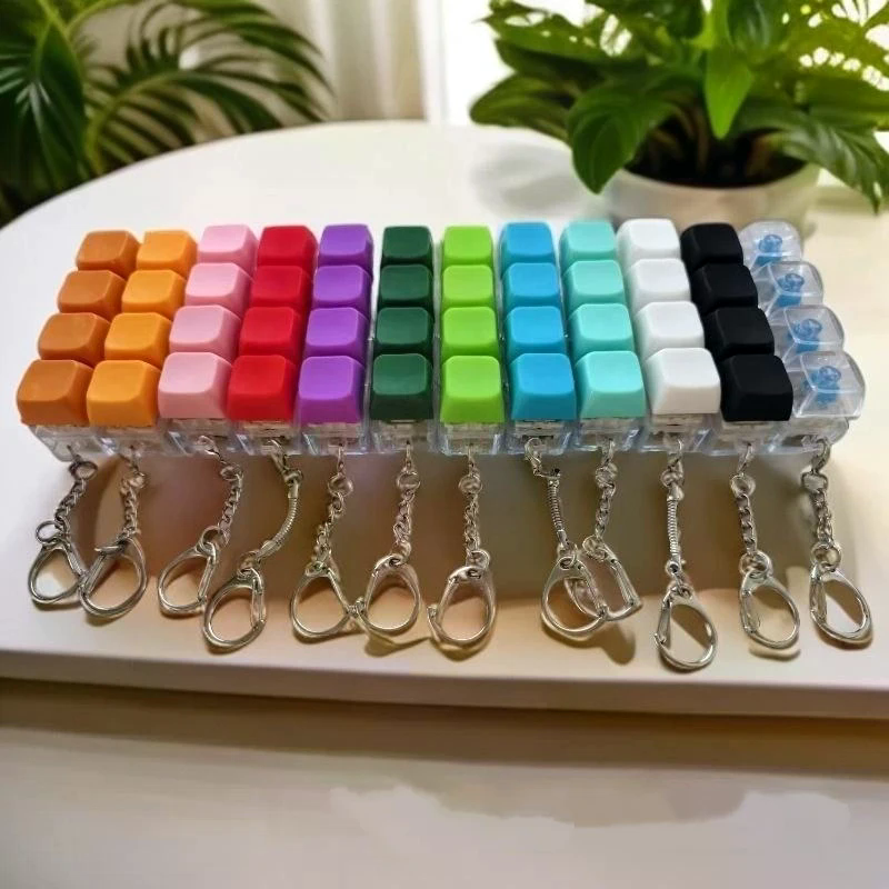 Gaming Keyboard Mini - Mini 4-Key Finger Keyboard Keychain Fidget