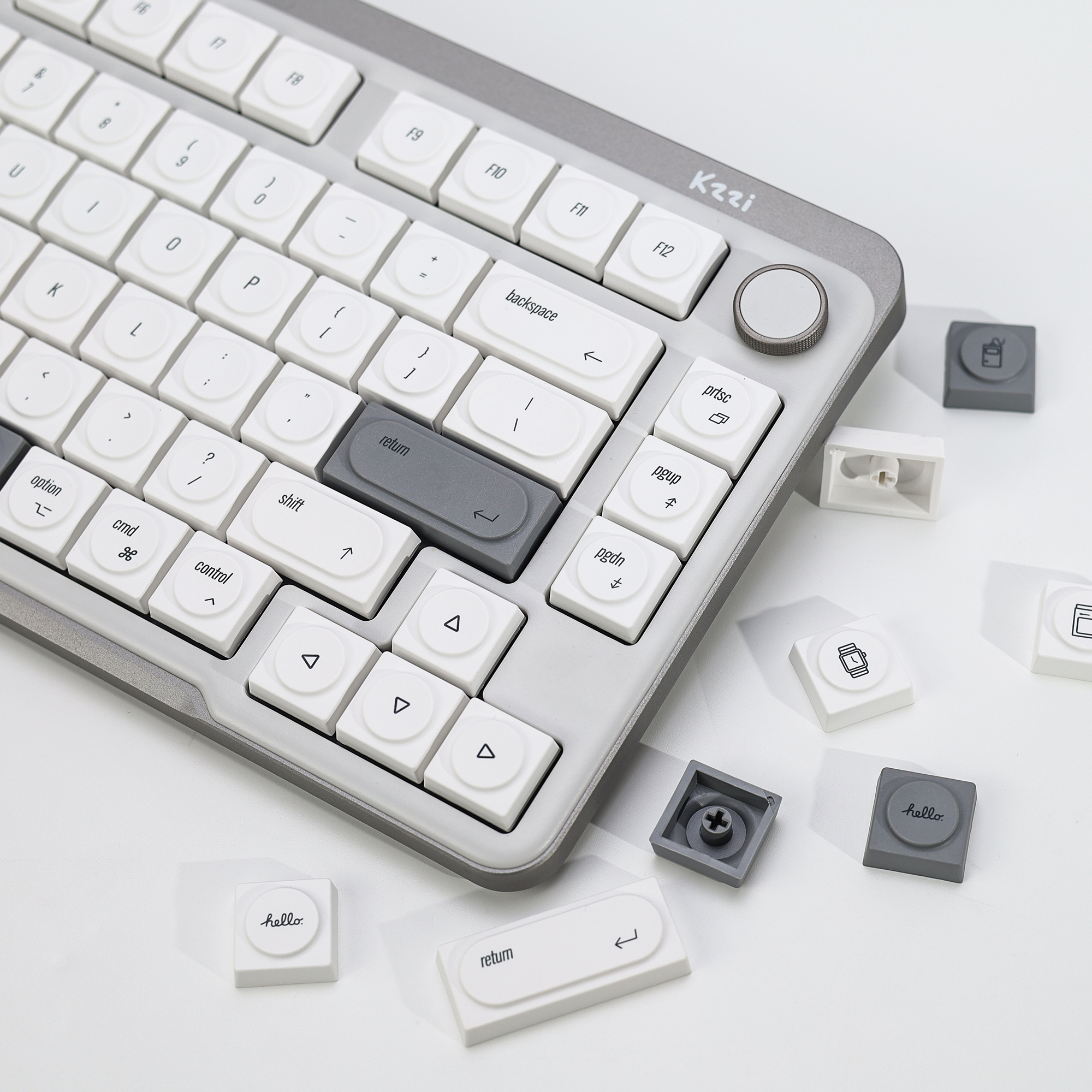 Keyboard Gaming Mac - KBDiy Doys Keycaps Retro MAC Style