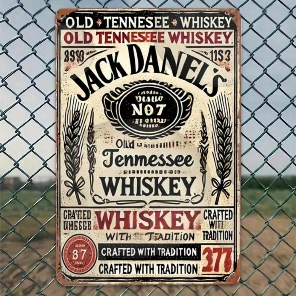 Brass Weight Plate - Jack Daniel's Vintage Tin Sign Metal