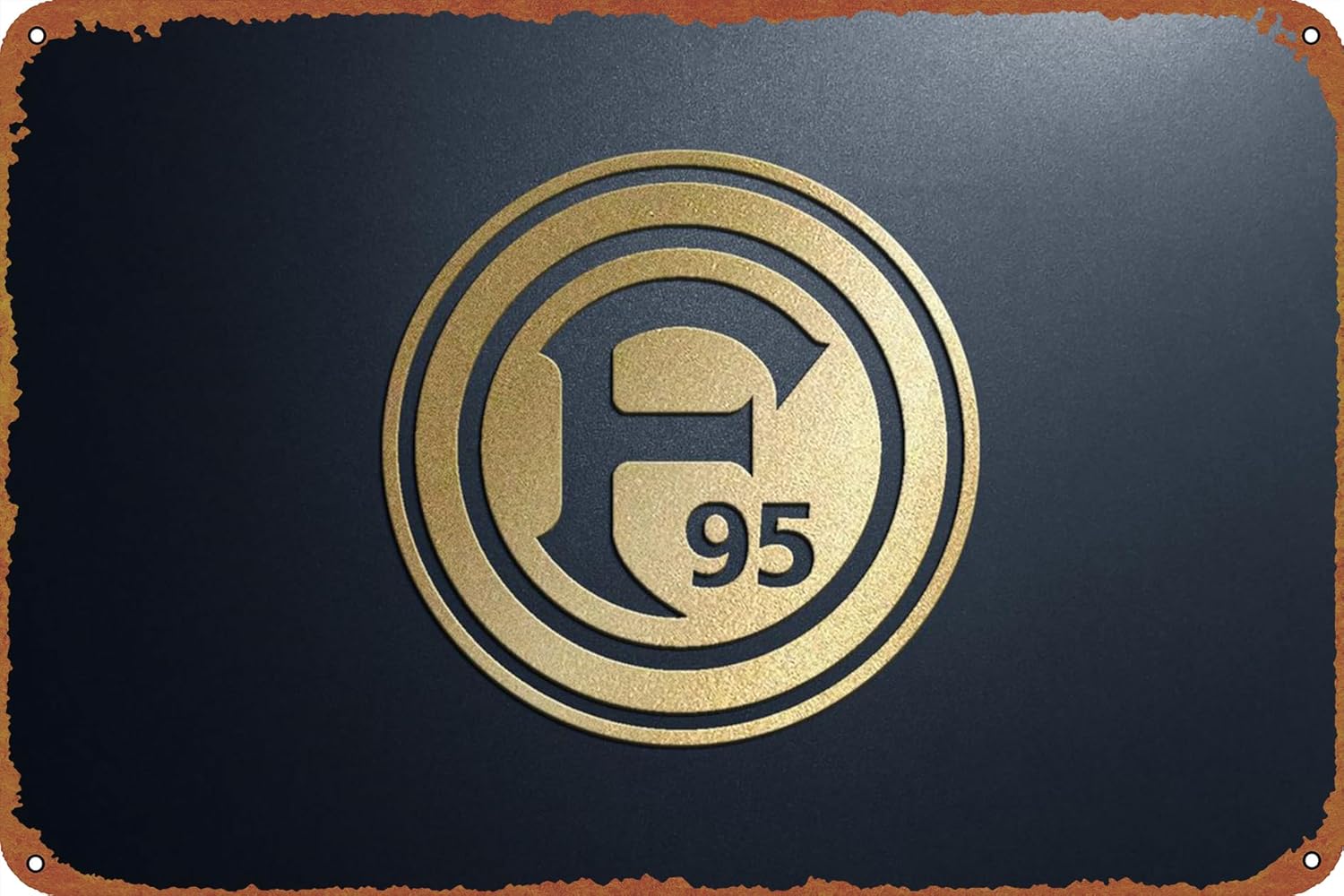 Brass Weight Plate - fortuna dusseldorf Poster Metal Sign Tin