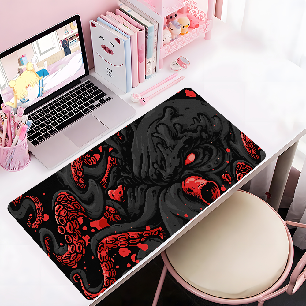 Gaming Keyboard Mouse - Octopus Monster Mousepad Large Anti-Slip Mouse