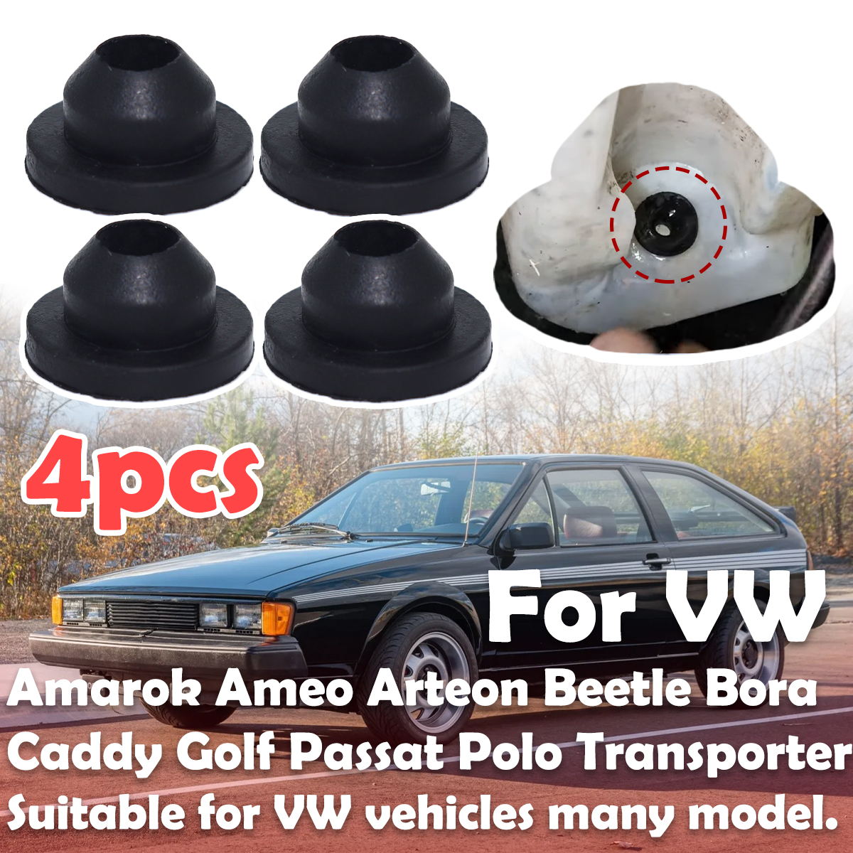 4PC Windscreen Washer Headligh - مراجعة Gasket Mount Kit وسعره