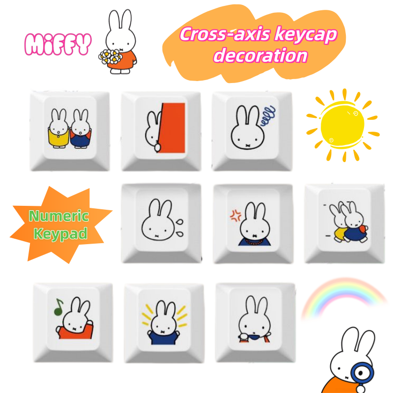 New Miffy rabbit cartoon cute  - مراجعة Gaming Keyboard Mechanical وسعره