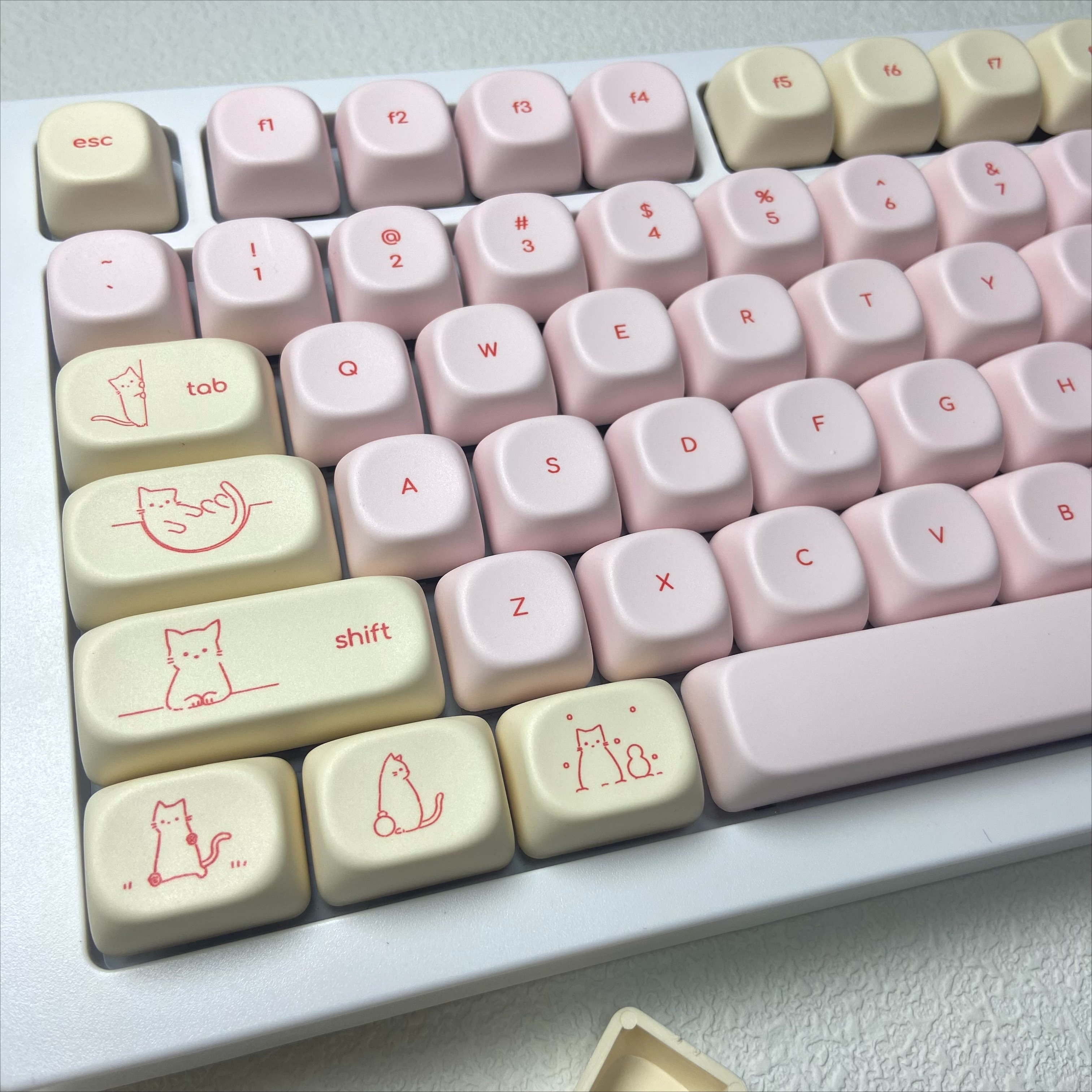 Pink Busy Cat Minimalist Small - مراجعة Gaming Keyboard Mini وسعره
