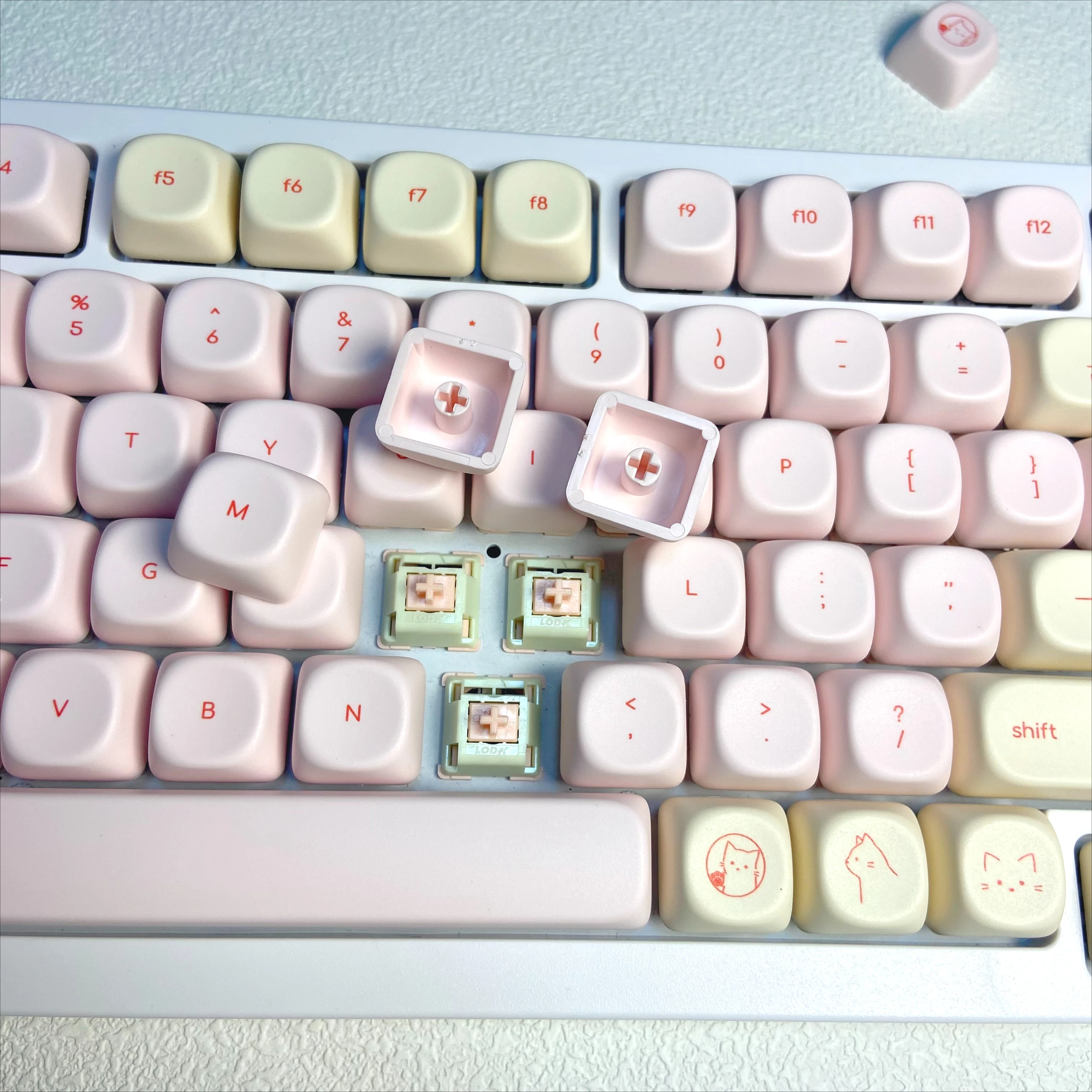 Pink Busy Cat Minimalist Small - مراجعة Gaming Keyboard Mini وسعره