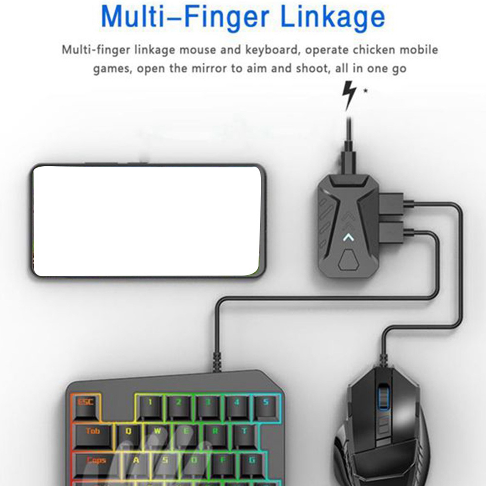 N15R-Portable Mobile Gaming Ke - مراجعة Gaming Keyboard And Mouse Converter For Mobile وسعره