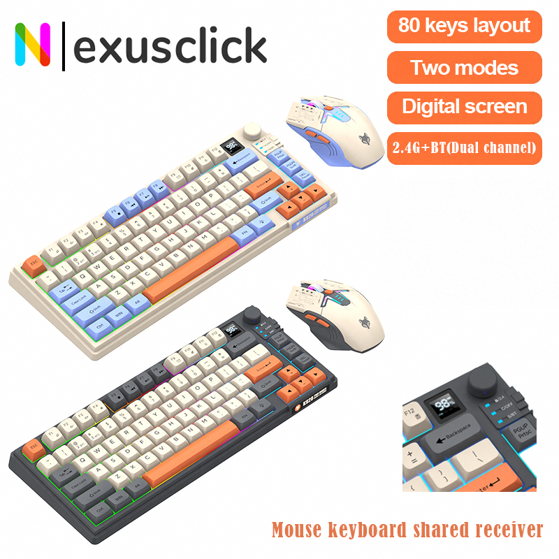 New Dual-Mode 80 Keys Wireless - مراجعة Gaming Keyboard Extension وسعره