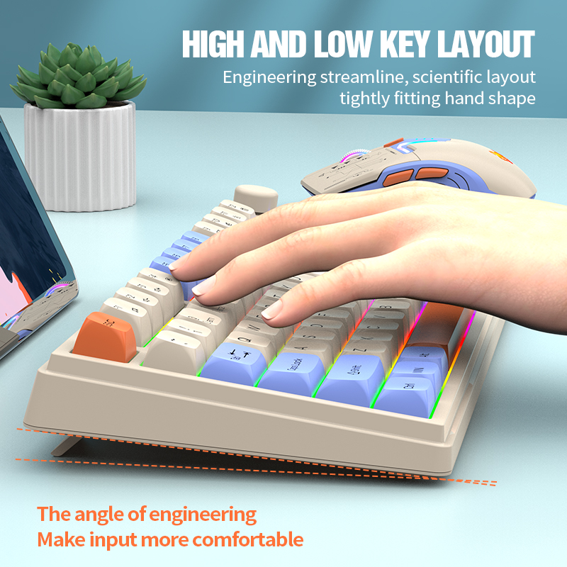 New Dual-Mode 80 Keys Wireless - مراجعة Gaming Keyboard Extension وسعره
