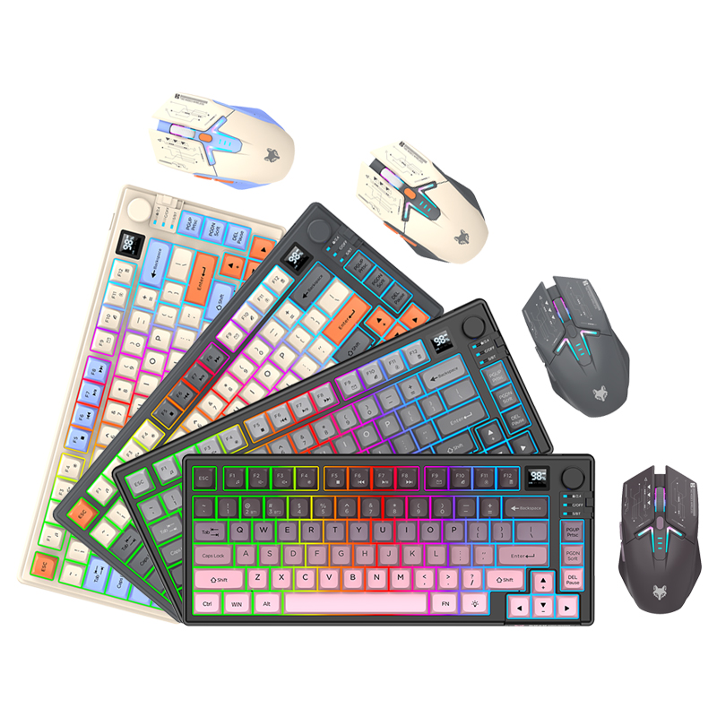 New Dual-Mode 80 Keys Wireless - مراجعة Gaming Keyboard Extension وسعره