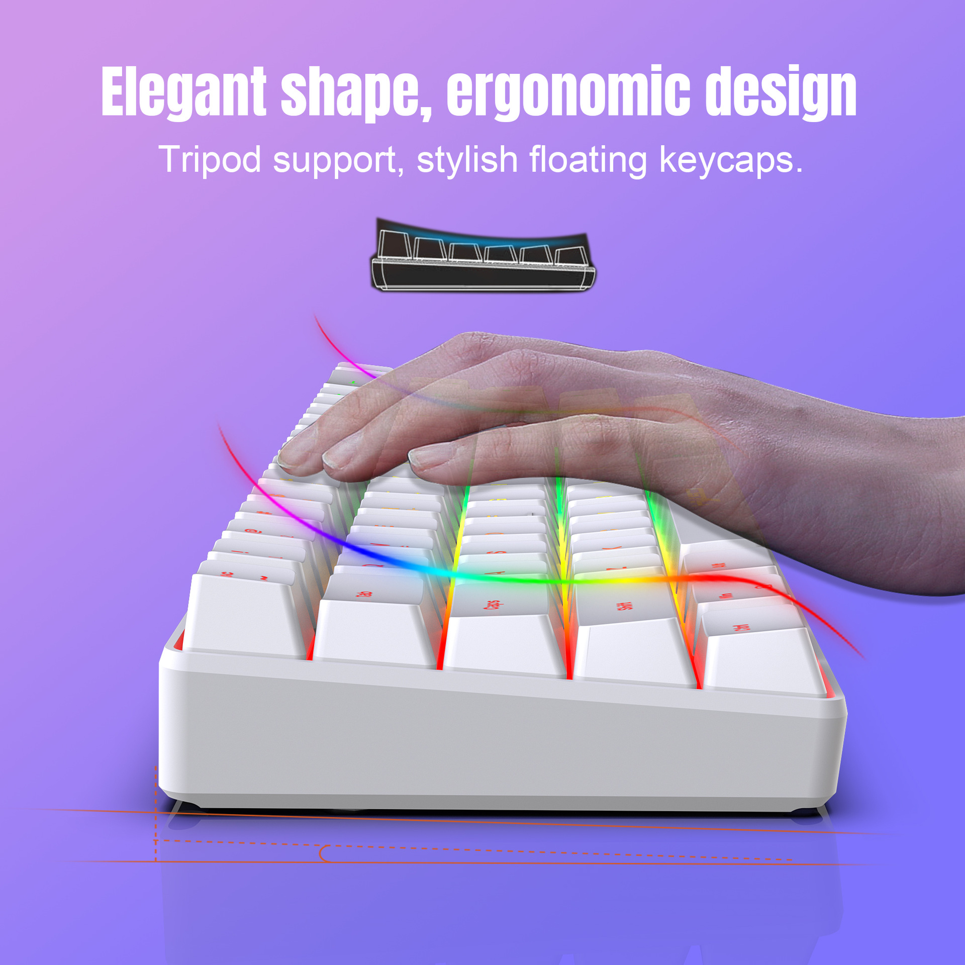 Keyboard and mouse 68key wired - مراجعة Gaming Keyboard Extension وسعره