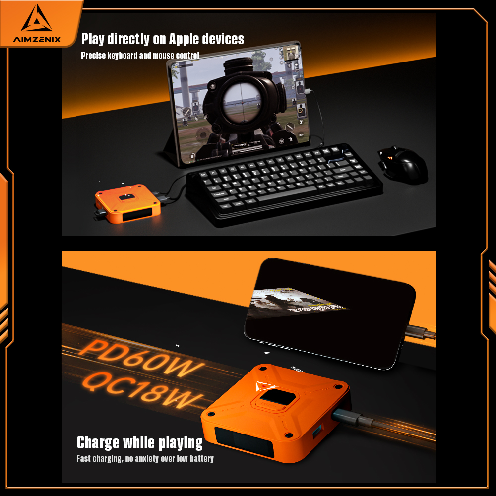 Gamwing Raiders AX360M Mobile  - مراجعة Gaming Keyboard And Mouse Converter For Mobile وسعره
