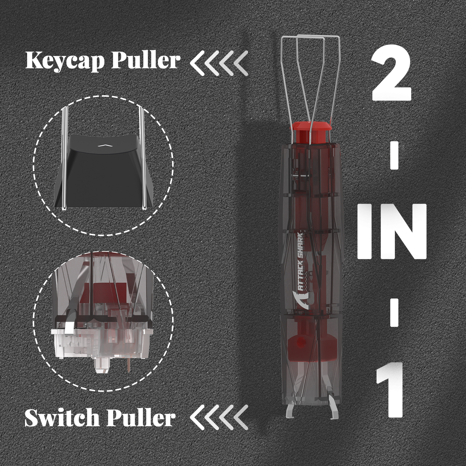 ATTACK SHARK KS01 2-in-1 Keyca - مراجعة Keycap Puller Ring وسعره