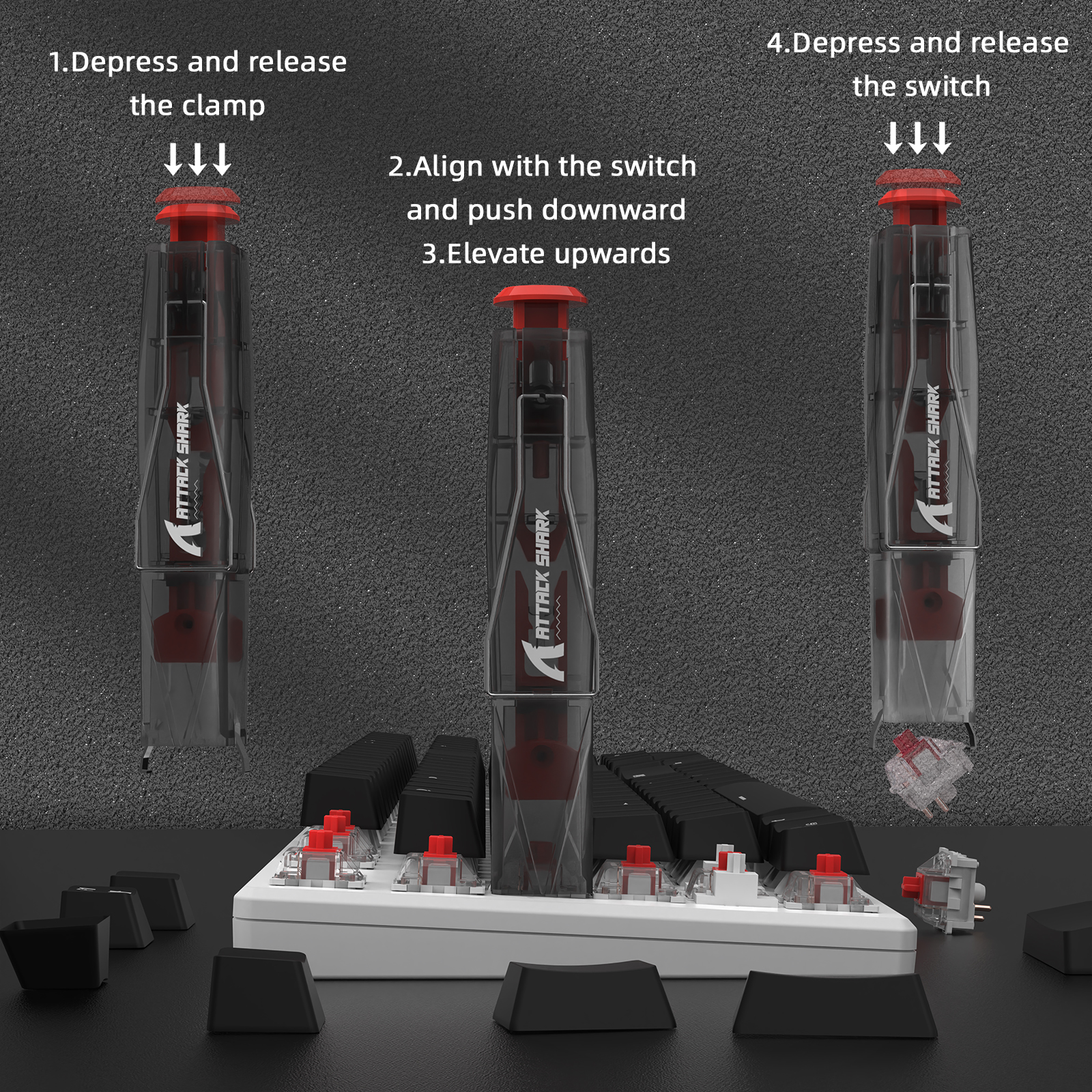 ATTACK SHARK KS01 2-in-1 Keyca - مراجعة Keycap Puller Ring وسعره