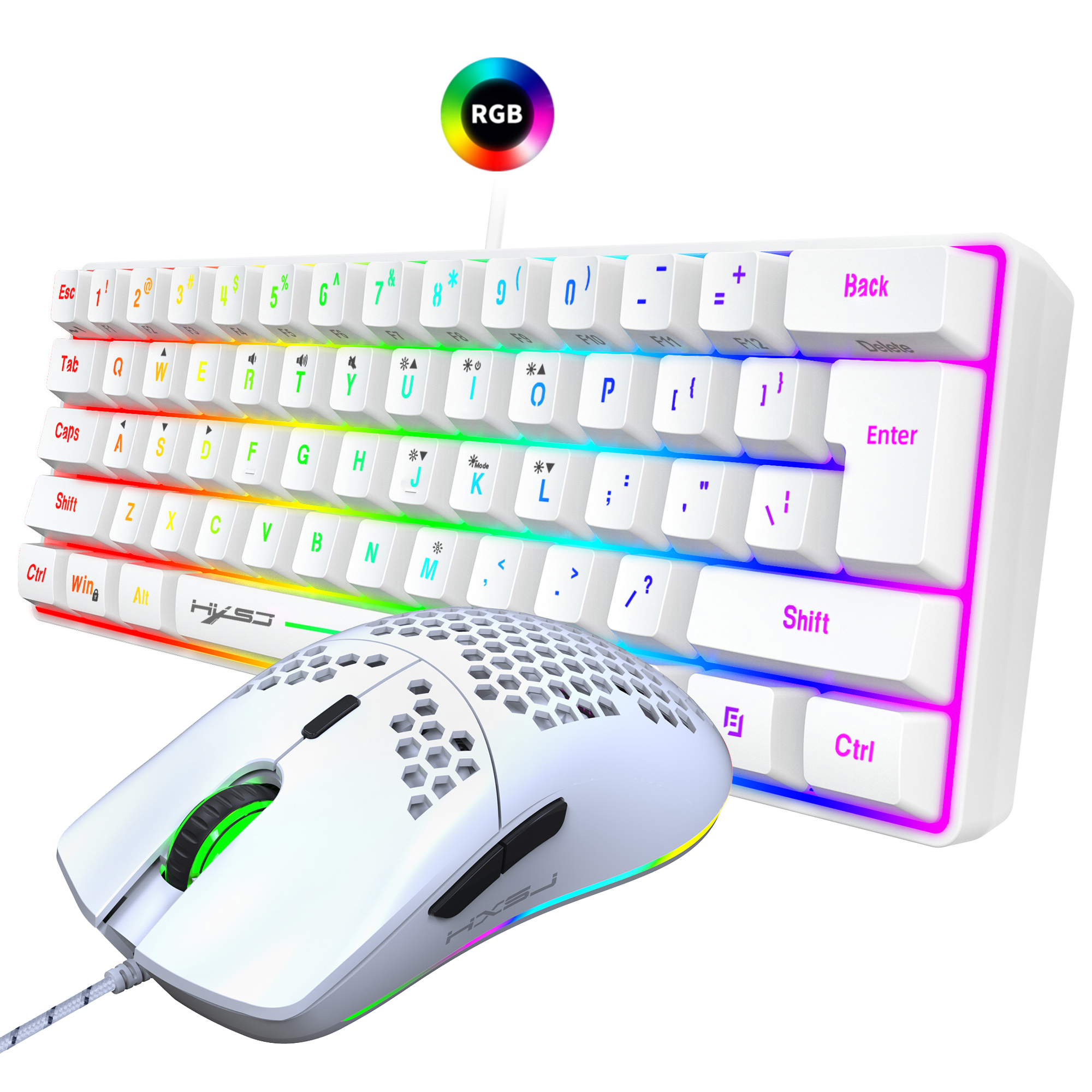 Hot selling HXSJ 61 keys V700  - مراجعة Gaming Keyboard Extension وسعره