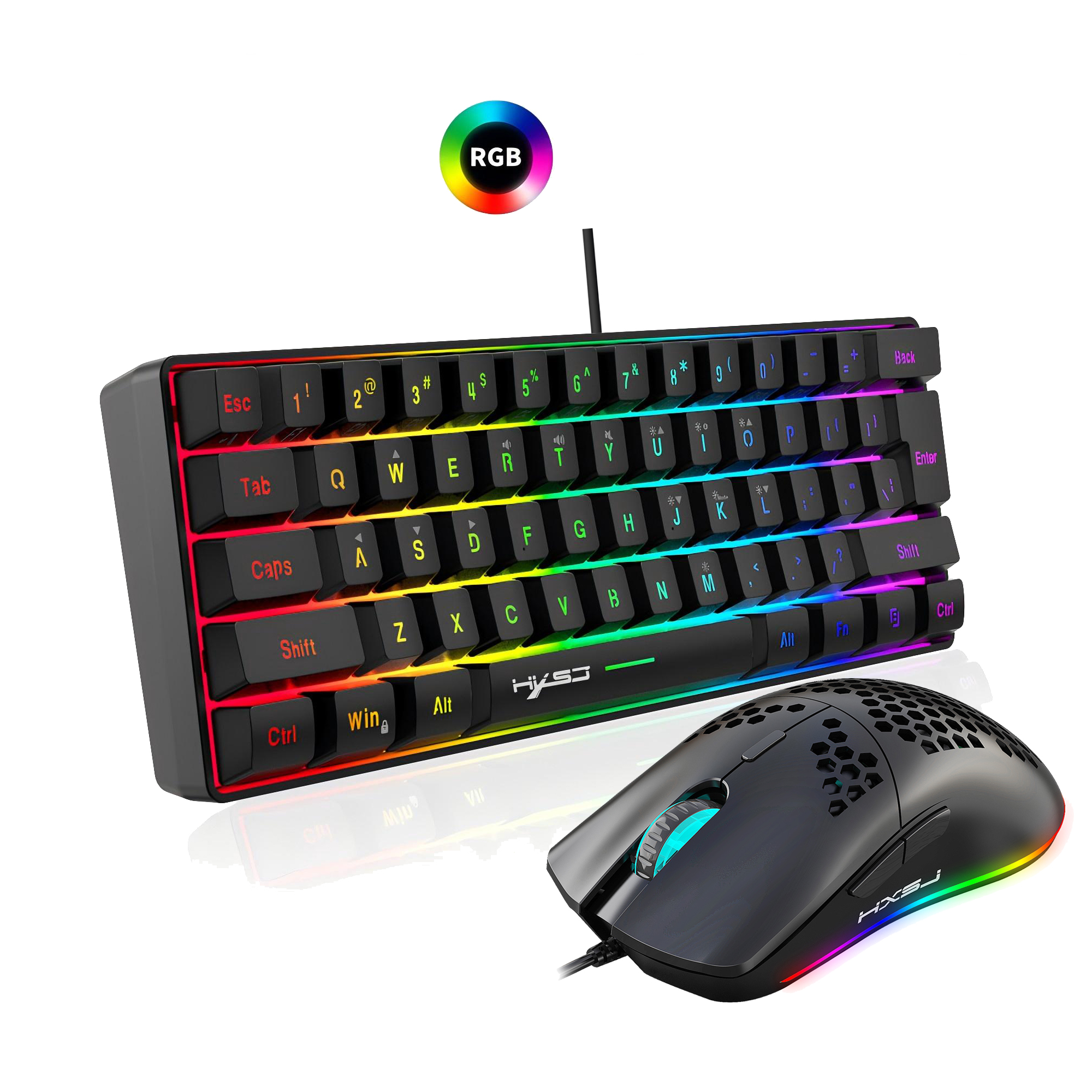 Hot selling HXSJ 61 keys V700  - مراجعة Gaming Keyboard Extension وسعره