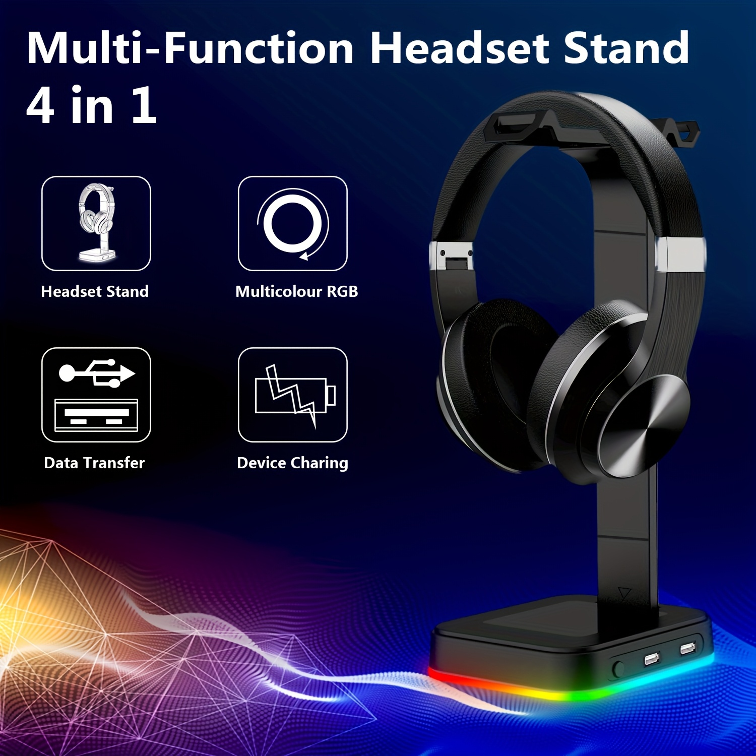 Gaming Headset Stand Adjustabl - مراجعة Gaming Keyboard Mouse وسعره