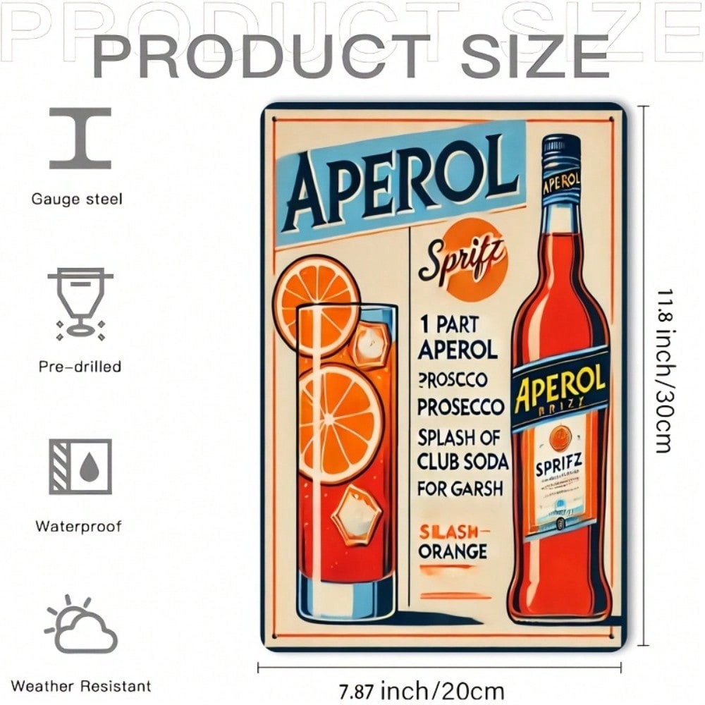 Vintage Aperol Spritz Metal Si - مراجعة Brass Weight Plate وسعره