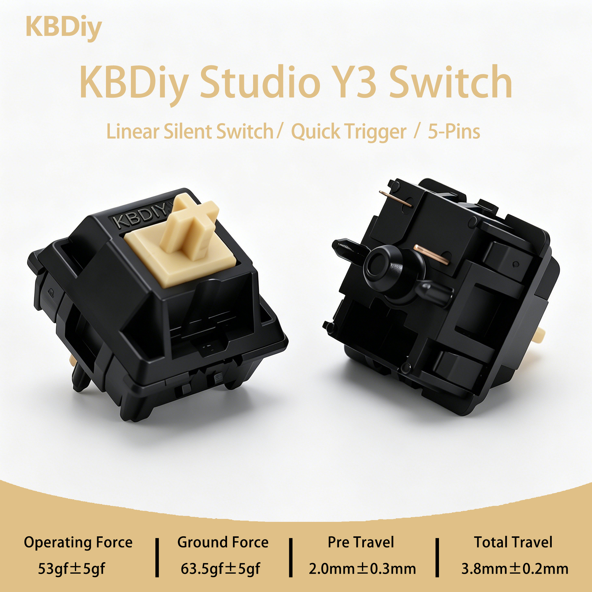 KBDiy Y3 Silent Switch Linear  - مراجعة Keyboard Lube Kit وسعره