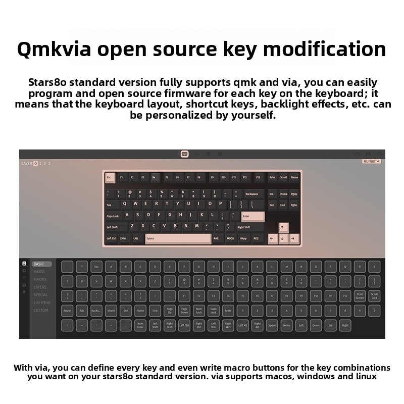 WEIKAV STARS80 TKL Mechanical  - مراجعة Keyboard Gaming Mac وسعره