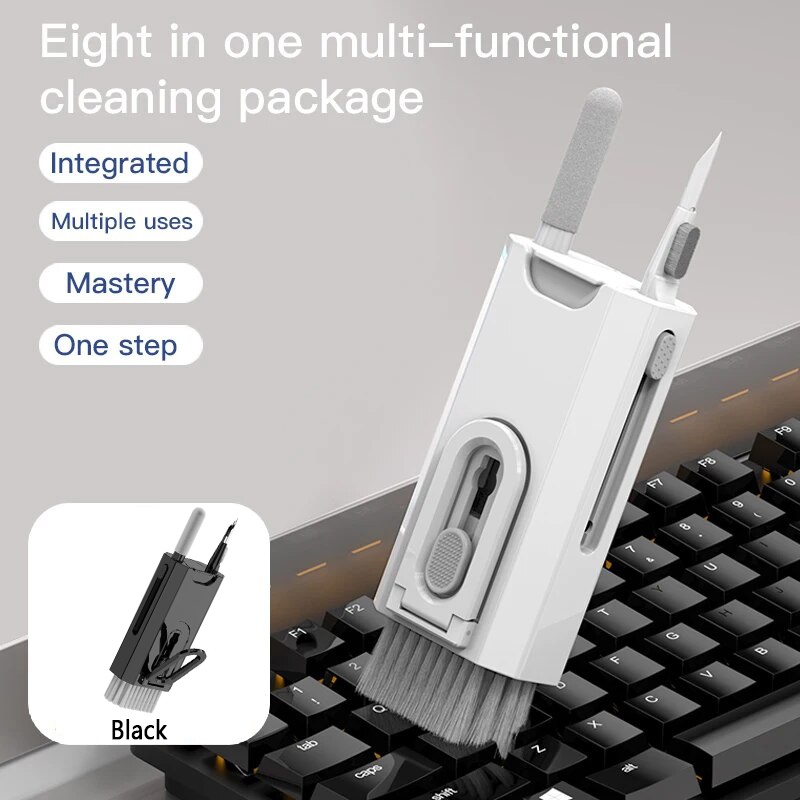 8 In 1 Cleaning Kit Keyboard C - مراجعة Keycap Puller Ring وسعره