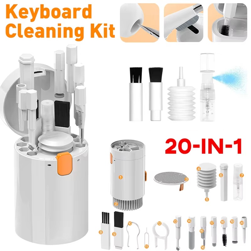 20 In 1 Cleaner Kit Multifunct - مراجعة Keycap Puller Ring وسعره