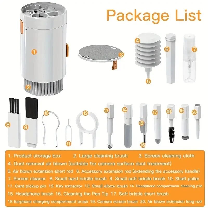 20 In 1 Cleaner Kit Multifunct - مراجعة Keycap Puller Ring وسعره