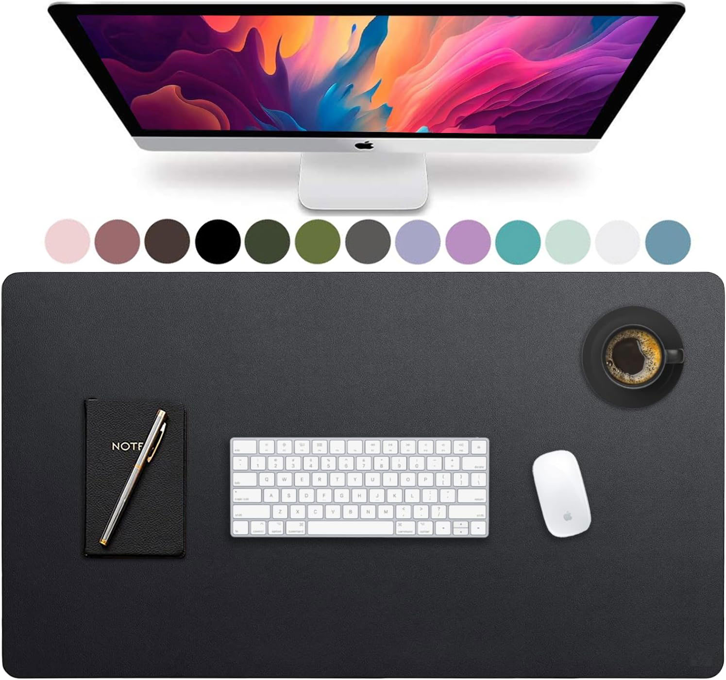 Large Size Leather Desk Pad,Of - مراجعة Gaming Keyboard Mouse وسعره