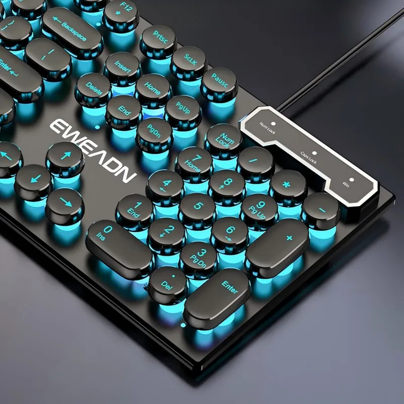 Retro Punk Mechanical Feel Key - مراجعة Gaming Keyboard Mechanical وسعره