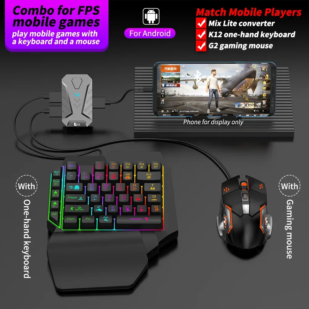 In stock Mixlite Gamepad for M - مراجعة Gaming Keyboard And Mouse Converter For Mobile وسعره
