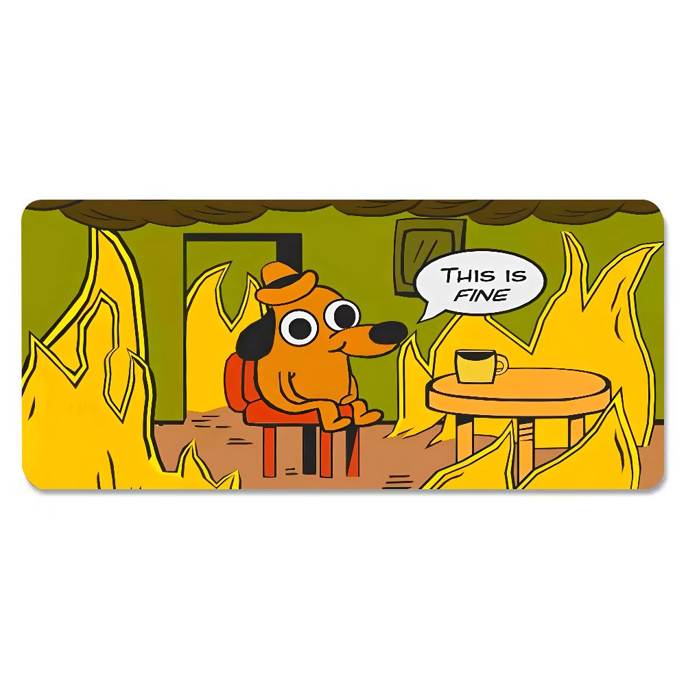 This Is Fine Dog Dachshund Mou - مراجعة Gaming Keyboard Mouse وسعره