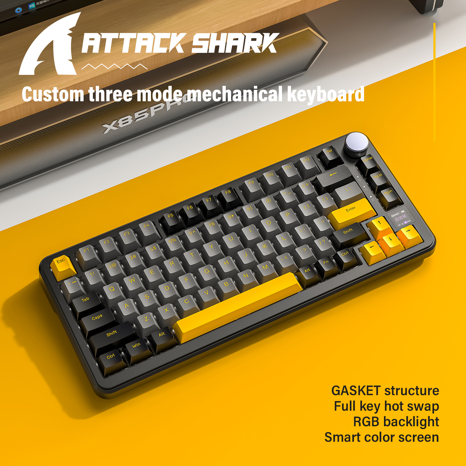Attack Shark X85 PRO Smart RGB - مراجعة Gaming Keyboard Mechanical وسعره