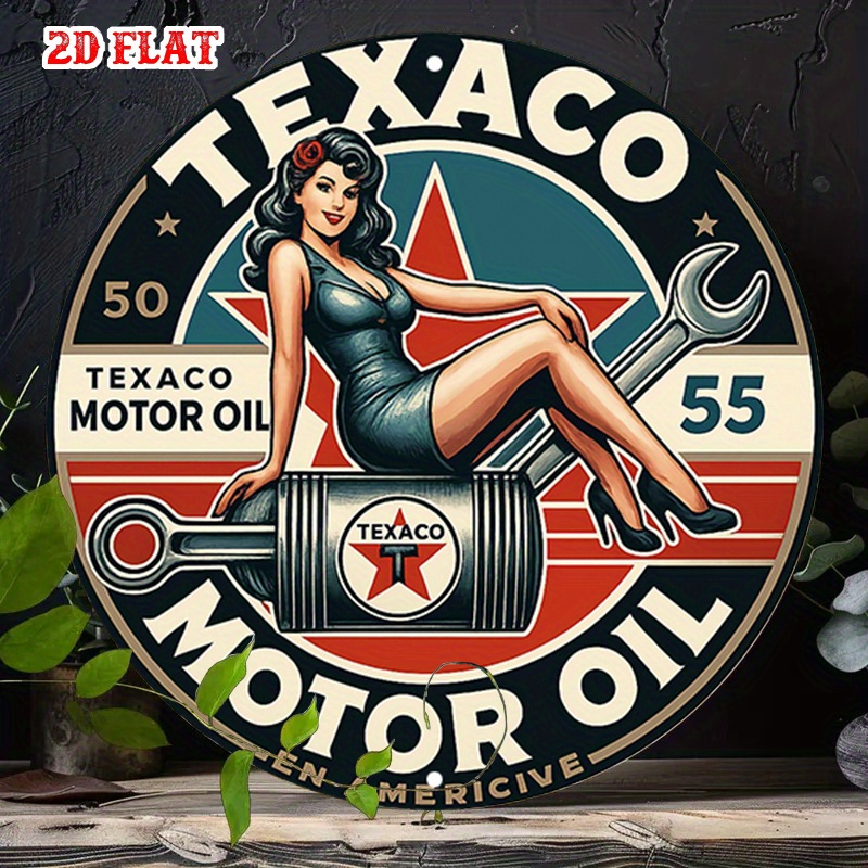 Round Metal Tin Sign Wall Deco - مراجعة Brass Weight Plate وسعره