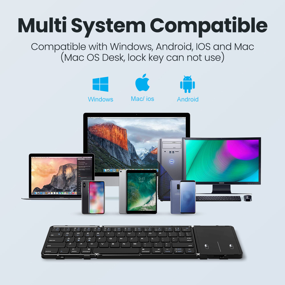 BOW Korea/Russia Wireless Fold - مراجعة Gaming Keyboard No Number Pad وسعره