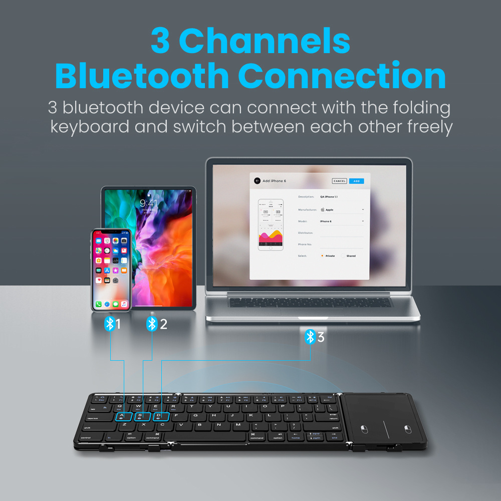 BOW Korea/Russia Wireless Fold - مراجعة Gaming Keyboard No Number Pad وسعره