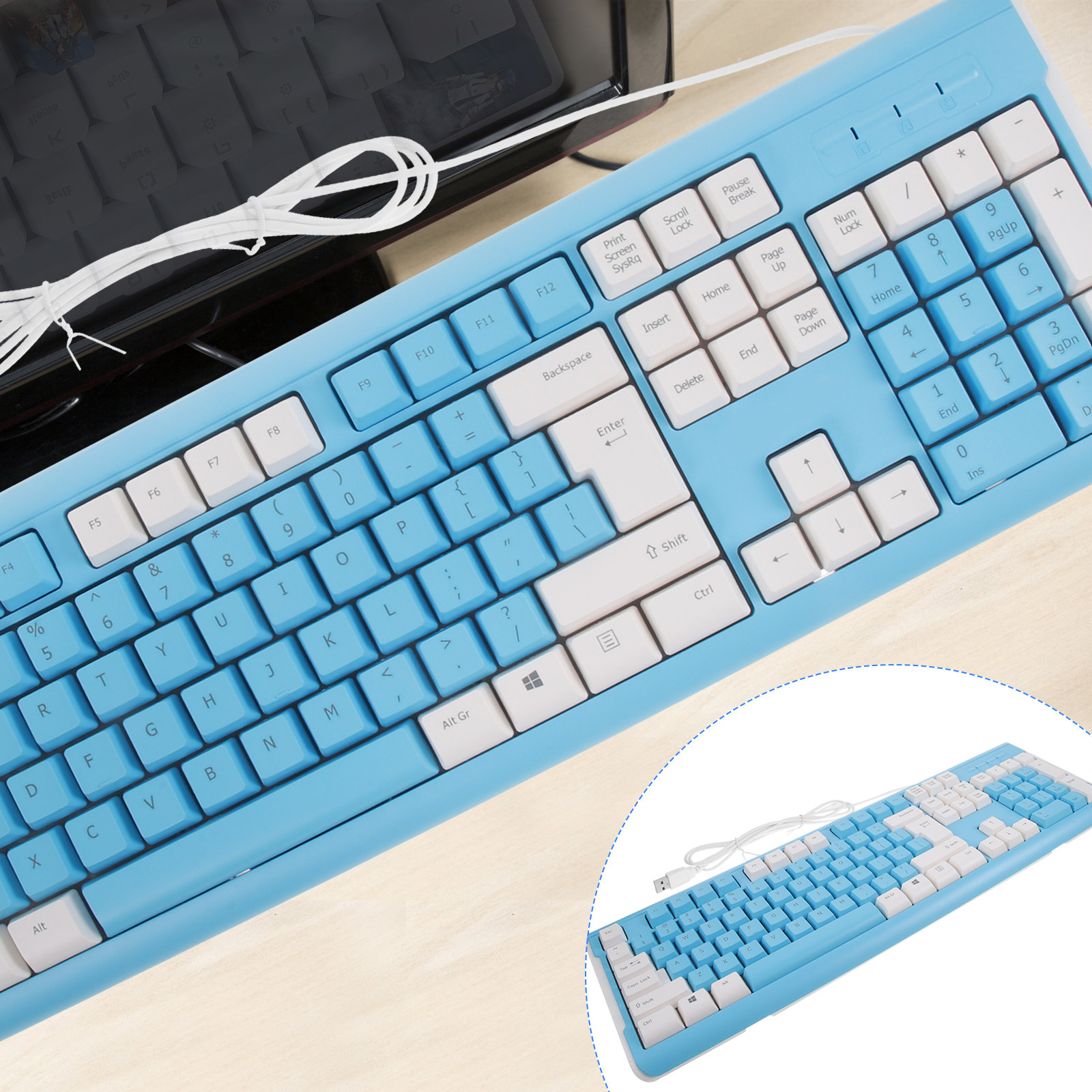 Premium ABS USB Gaming Keyboar - مراجعة Gaming Keyboard No Number Pad وسعره