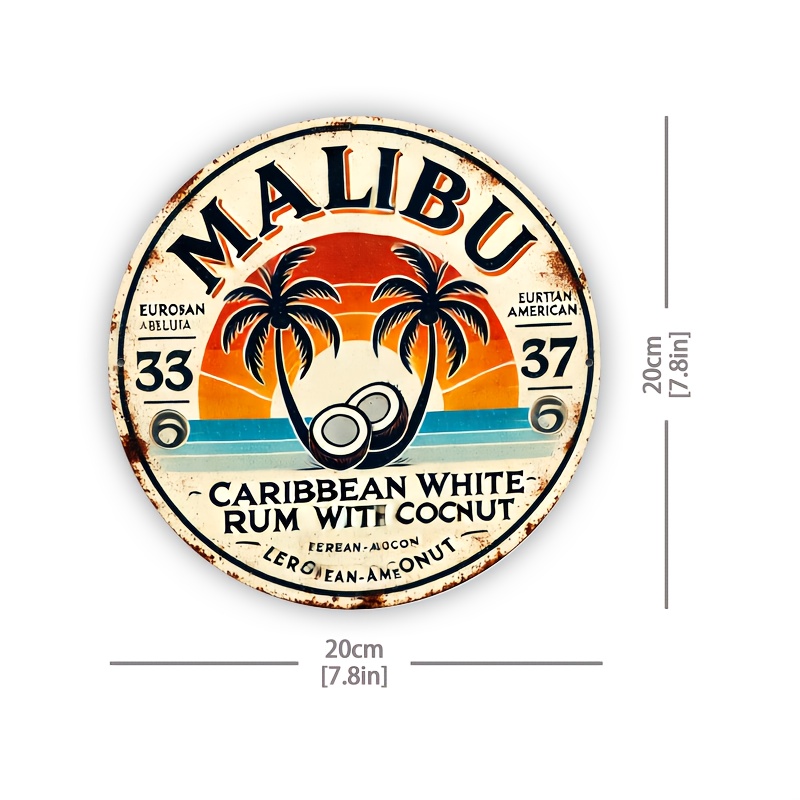 Vintage Malibu Rum Coconut Alu - مراجعة Brass Weight Plate وسعره