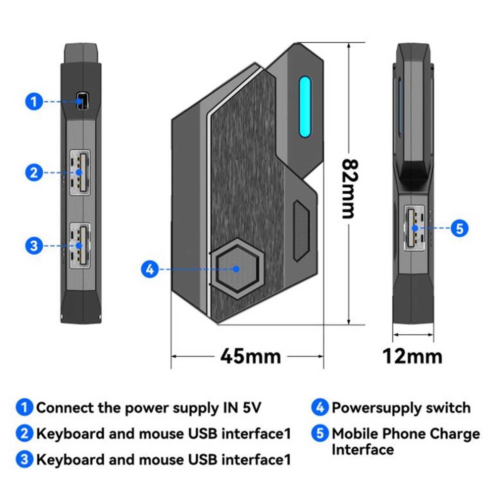 T36C Gamepad Mobile For PUBG C - مراجعة Gaming Keyboard And Mouse Converter For Mobile وسعره
