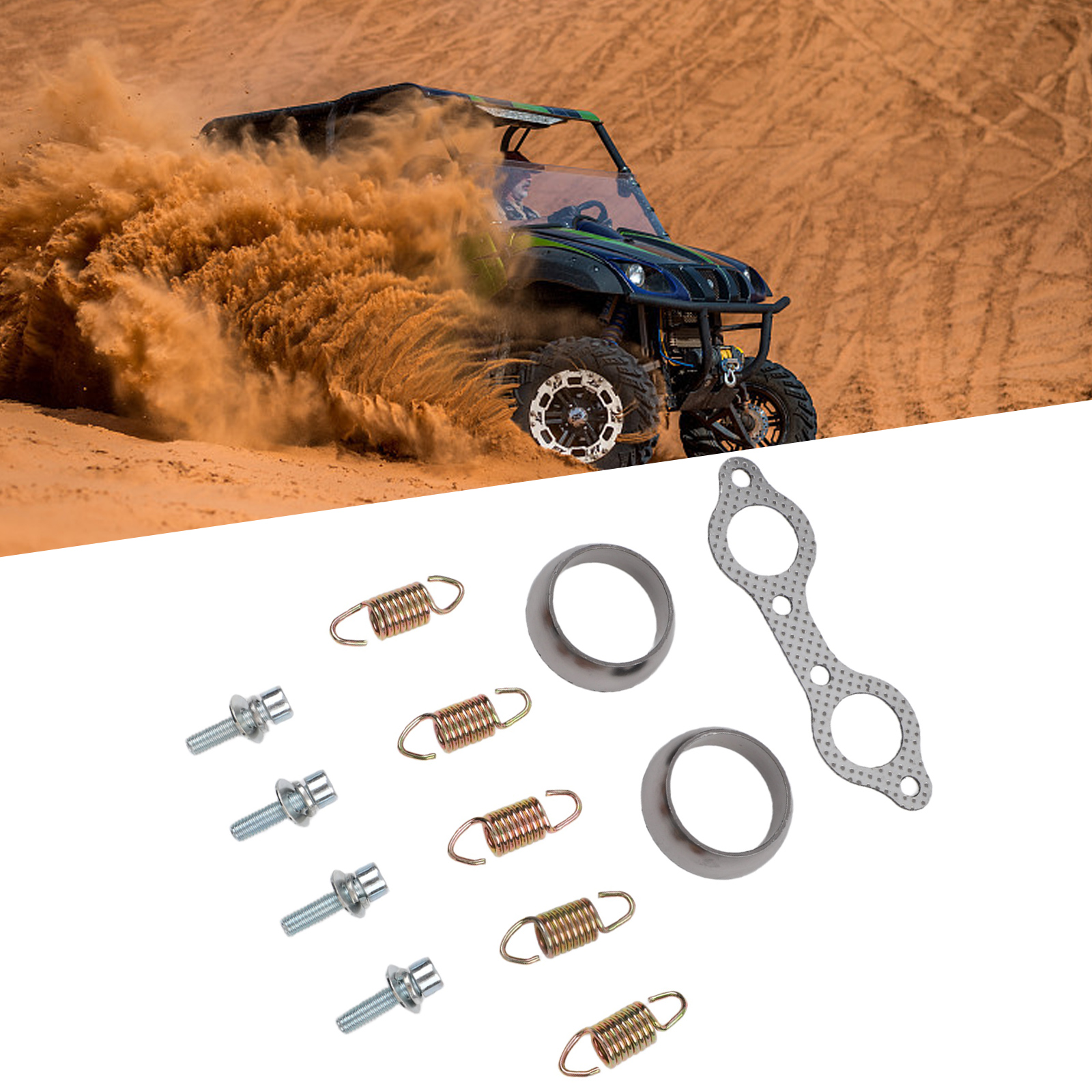 For Polaris Frontier Muffler G - مراجعة Gasket Mount Kit وسعره