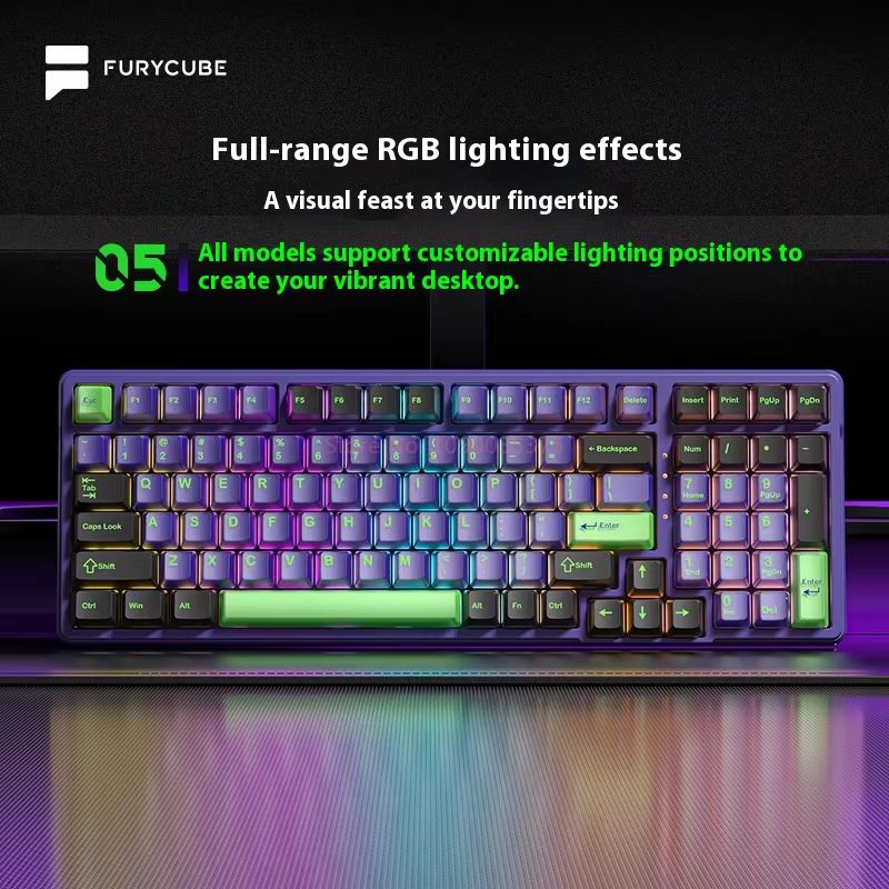FURYCUBE K99pro Wireless Gamin - مراجعة Gaming Keyboard Mechanical وسعره