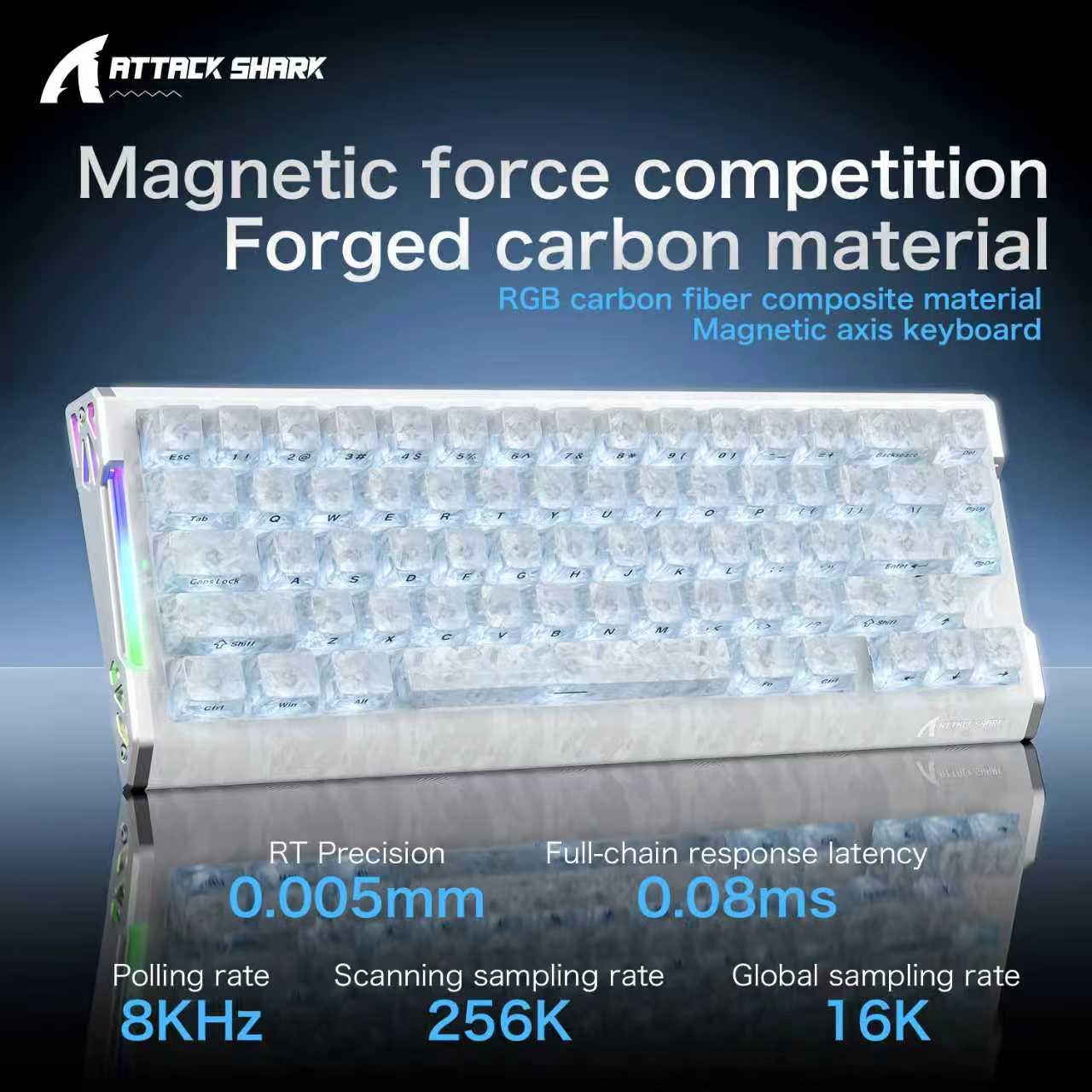 ATTACK SHARK R68 HE  magnetic  - مراجعة Keyboard Gaming Mac وسعره