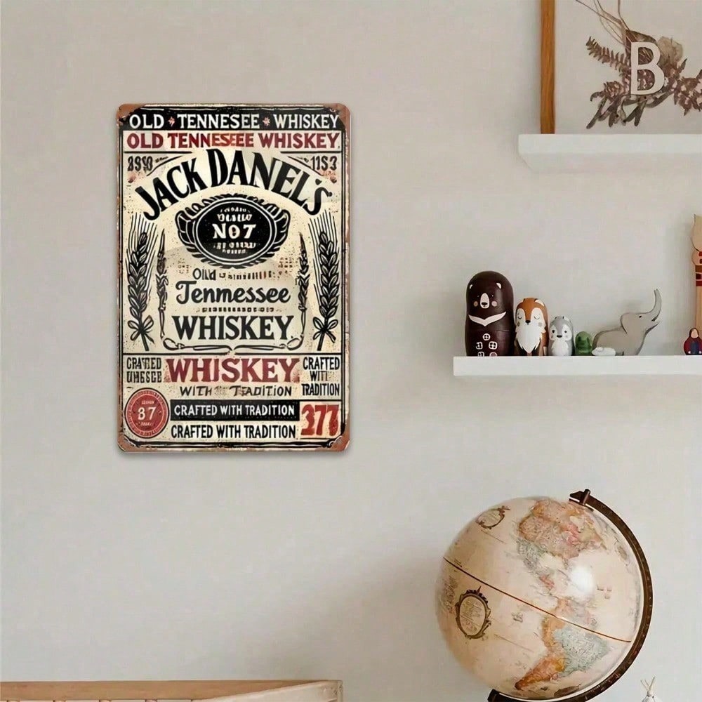 Jack Daniel's Vintage Tin Sign - مراجعة Brass Weight Plate وسعره