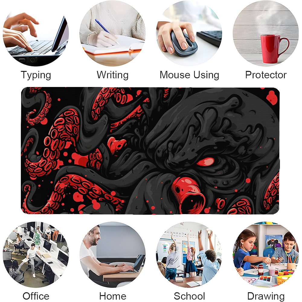 Octopus Monster Mousepad Large - مراجعة Gaming Keyboard Mouse وسعره