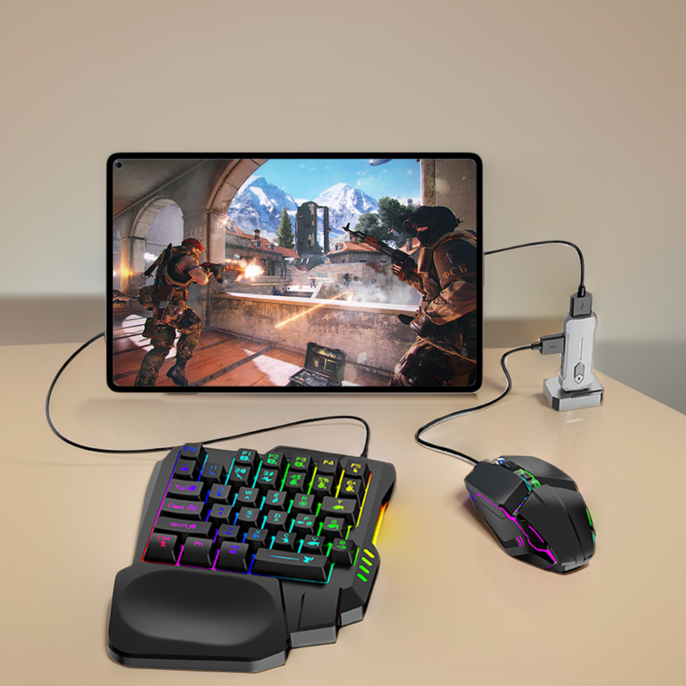 5 in 1 Mobile Game Converter K - مراجعة Gaming Keyboard And Mouse Converter For Mobile وسعره