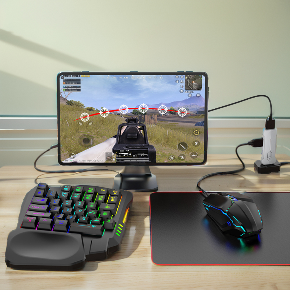 5 in 1 Mobile Game Converter K - مراجعة Gaming Keyboard And Mouse Converter For Mobile وسعره