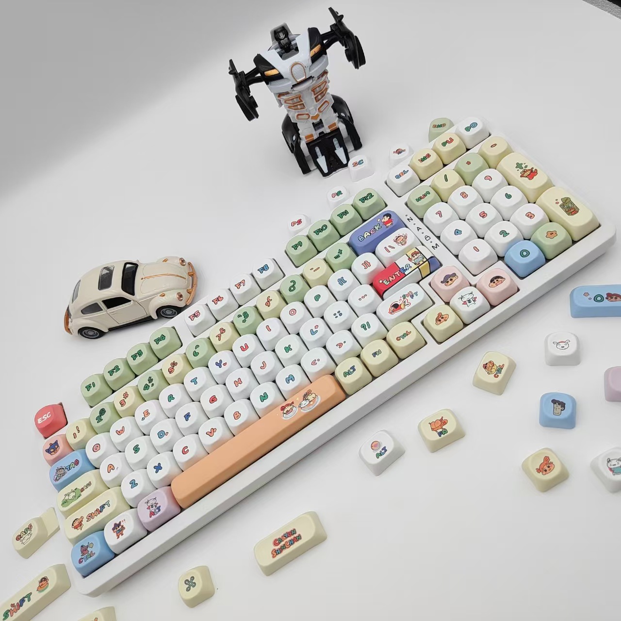 Crayon Shin-chan MOA Keycap Cu - مراجعة Gaming Keyboard Mechanical وسعره