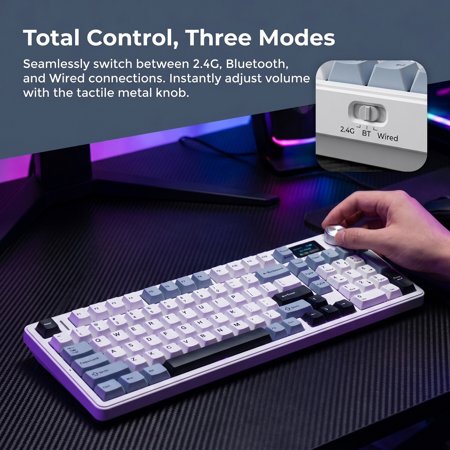 New AULA F99 Max Gasket Mechan - مراجعة Gaming Keyboard Mechanical وسعره
