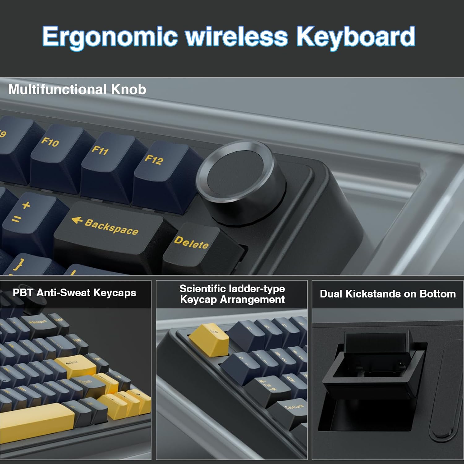 Aula F75 mechanical keyboard,  - مراجعة Gaming Keyboard No Number Pad وسعره