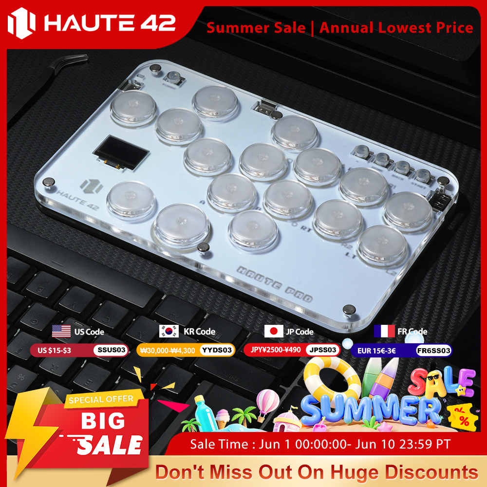 Haute42 Arcade Joystick Hitbox - مراجعة Gaming Keyboard Mini وسعره