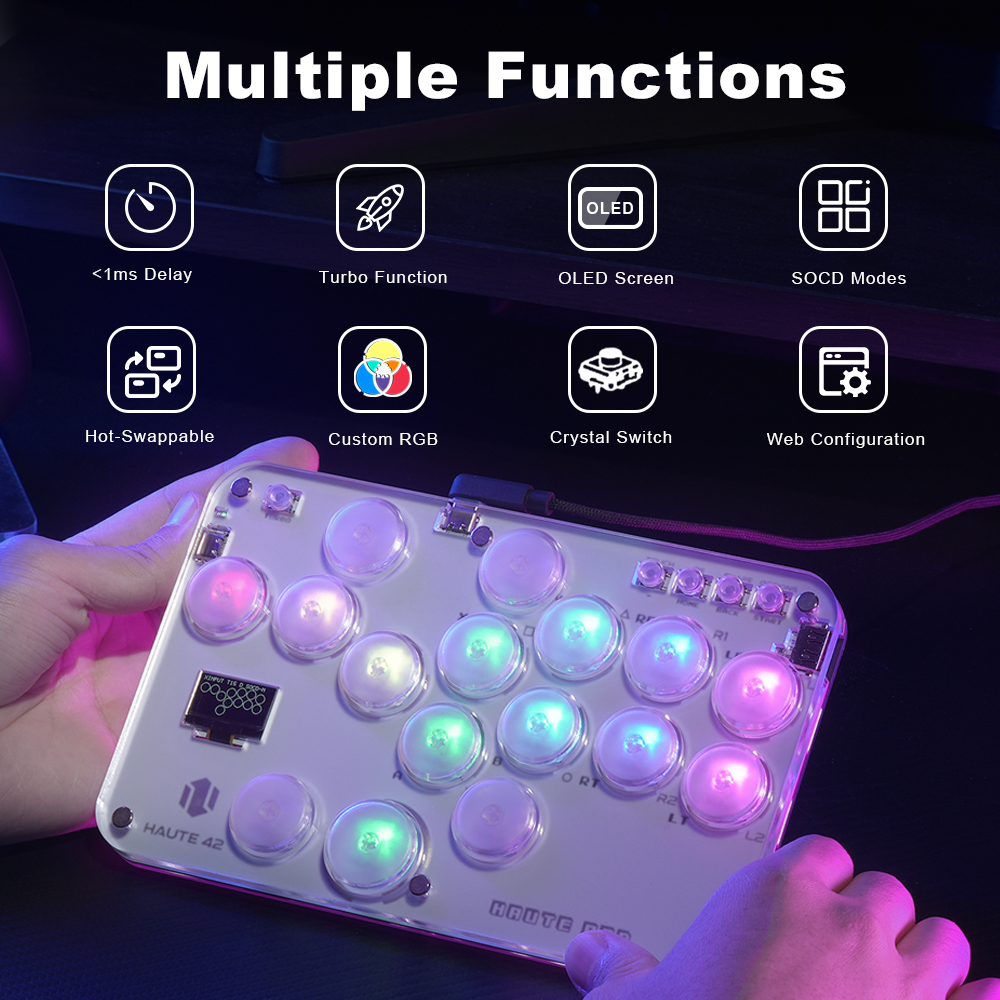Haute42 Arcade Joystick Hitbox - مراجعة Gaming Keyboard Mini وسعره